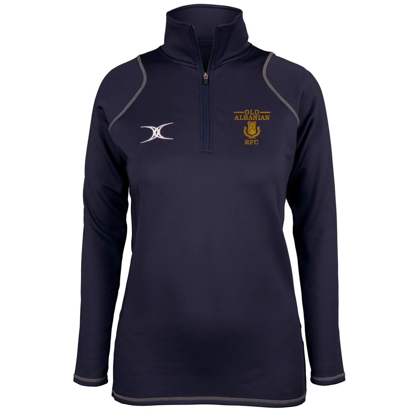 Old Albanians RFC Women's Dark Navy Quest Ladies 1/4 Zip Fleece