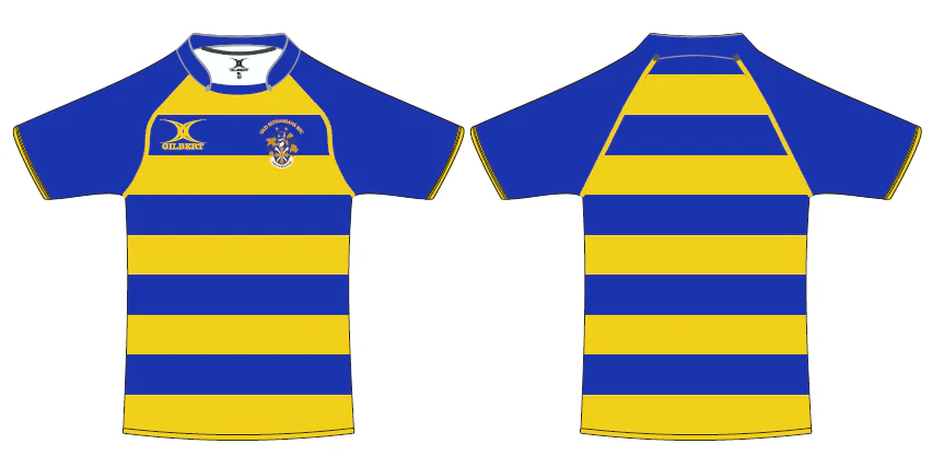 Old Elthamians RFC Blue/Yellow Pro Premium S/S Shirt-Senior