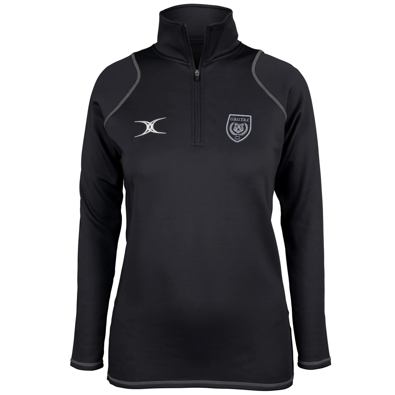 Oxford Brooks University TRC Women's Black Quest Ladies 1/4 Zip Fleece