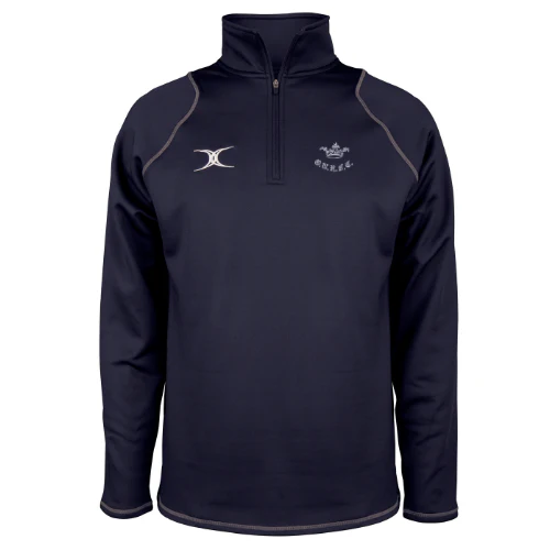 Oxford University RFC Touch Team Adult's Dark Navy Quest Mens 1/4 Zip Fleece