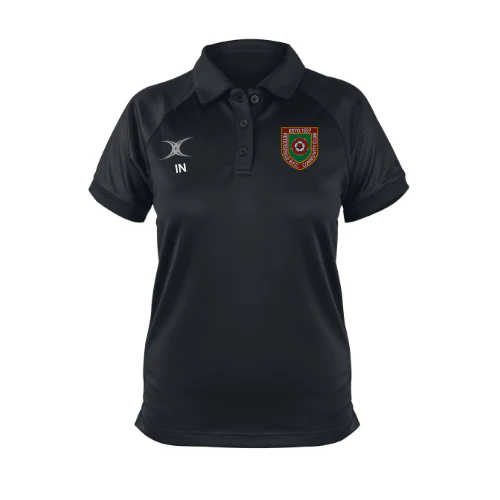 Petersfield RFC Girls Black Evo S/S Polo Shirt