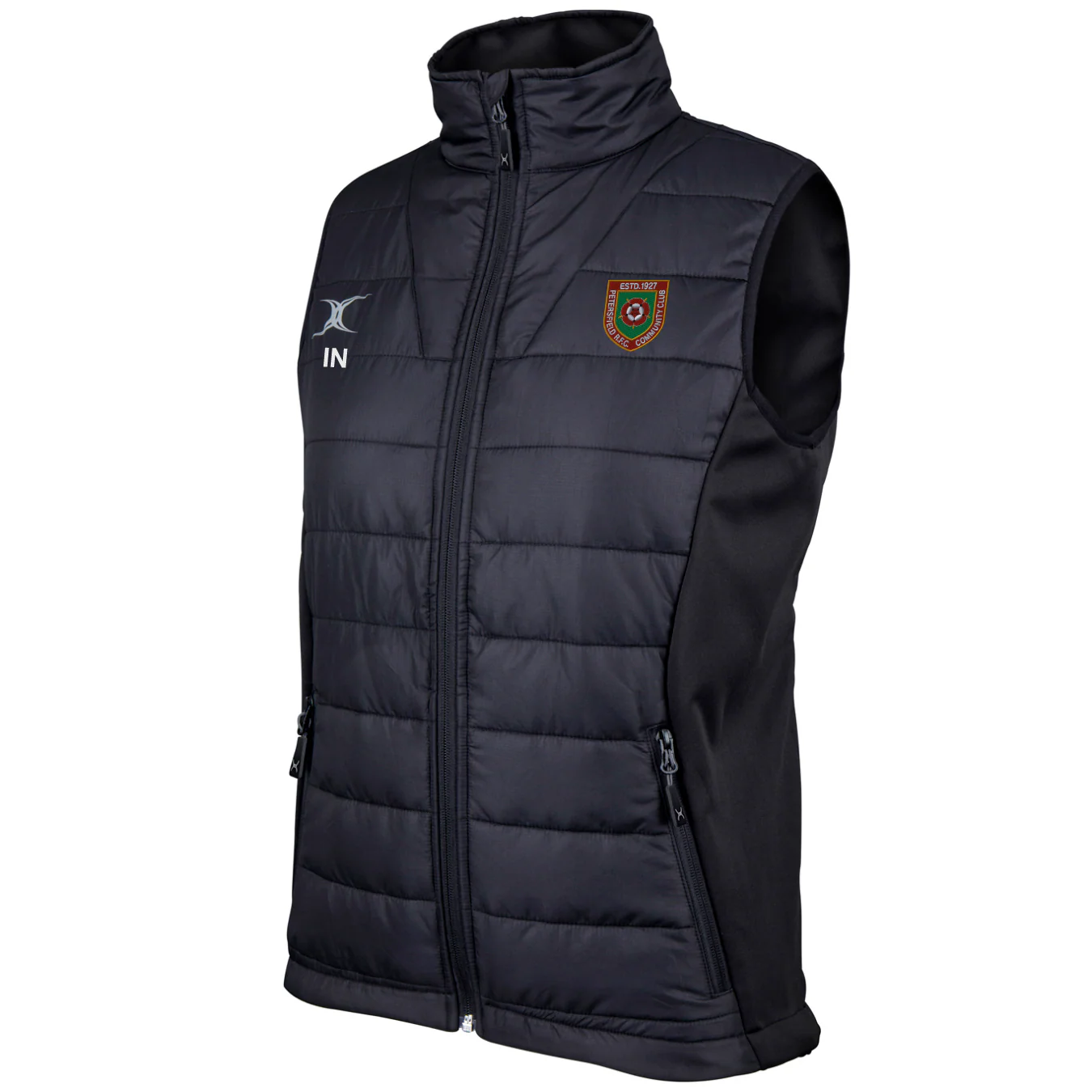 Petersfield RFC Girls Black Pro Ladies Body Warmer