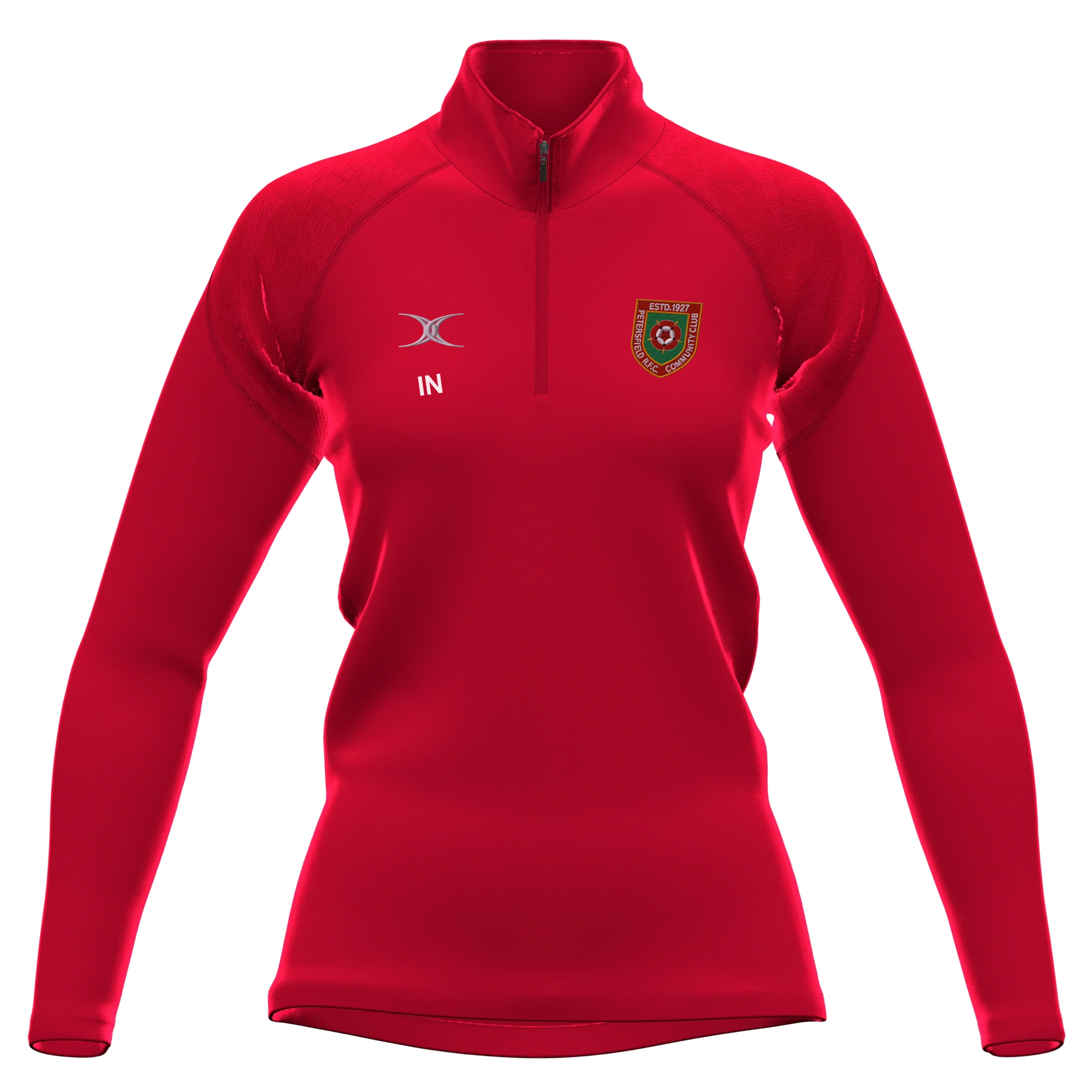 Petersfield RFC Girls Red GTS 1/4 Zip Fleece