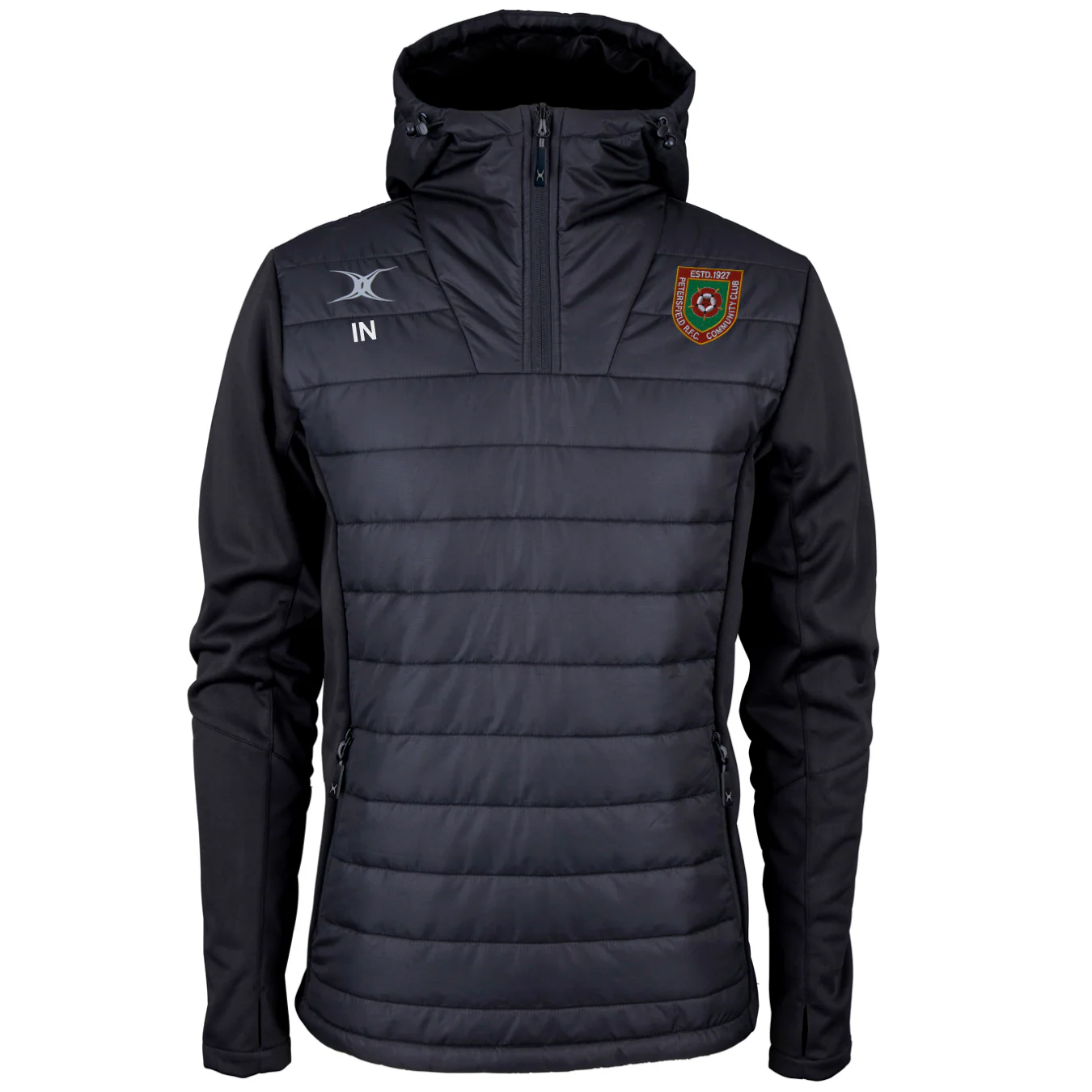 Petersfield RFC Senior's Black Pro Active Quater Zip Jacket - Image 2