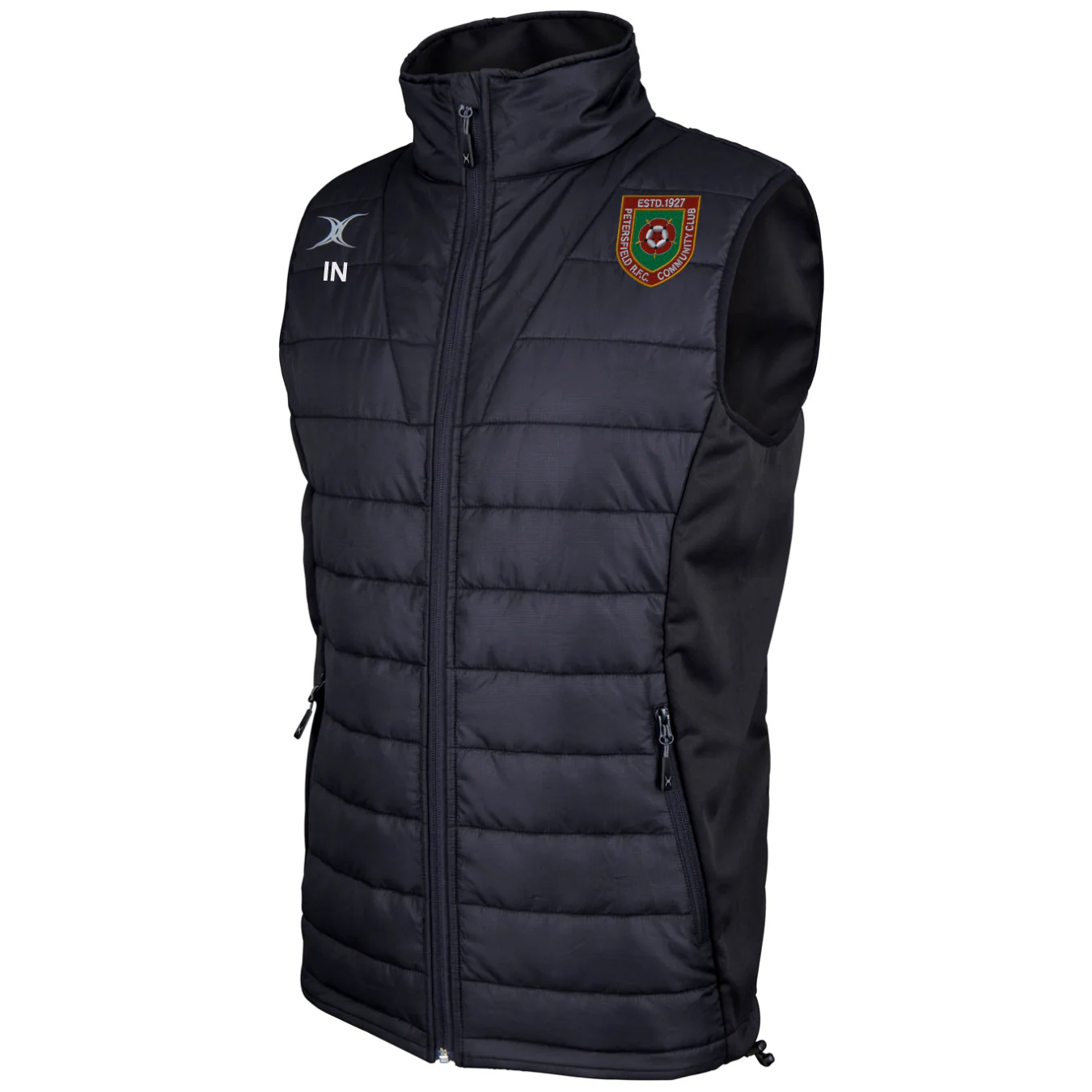 Petersfield RFC Senior's Black Pro Mens Body Warmer