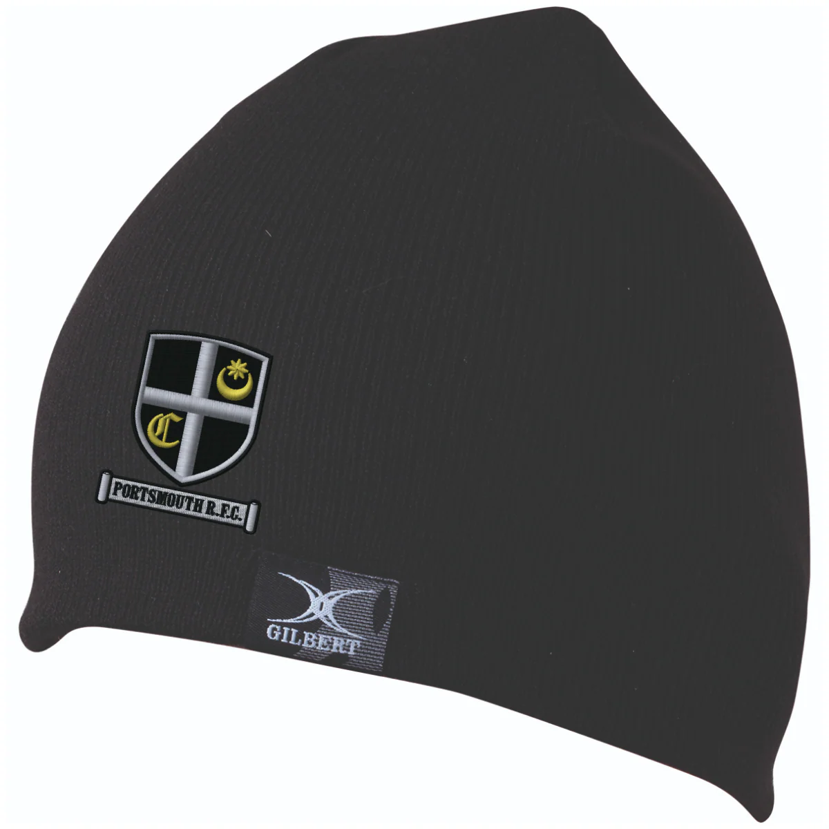 Portsmouth RFC 's Black Beanie Hat-Adult