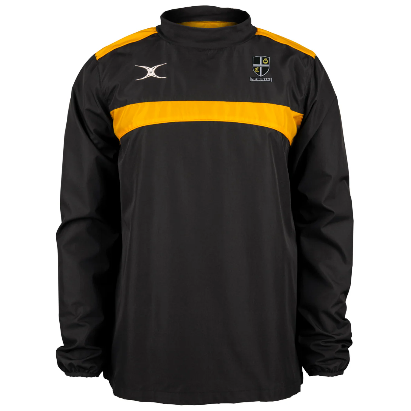 Portsmouth RFC Senior's Black / Gold Photon Mens Warm Up Jacket