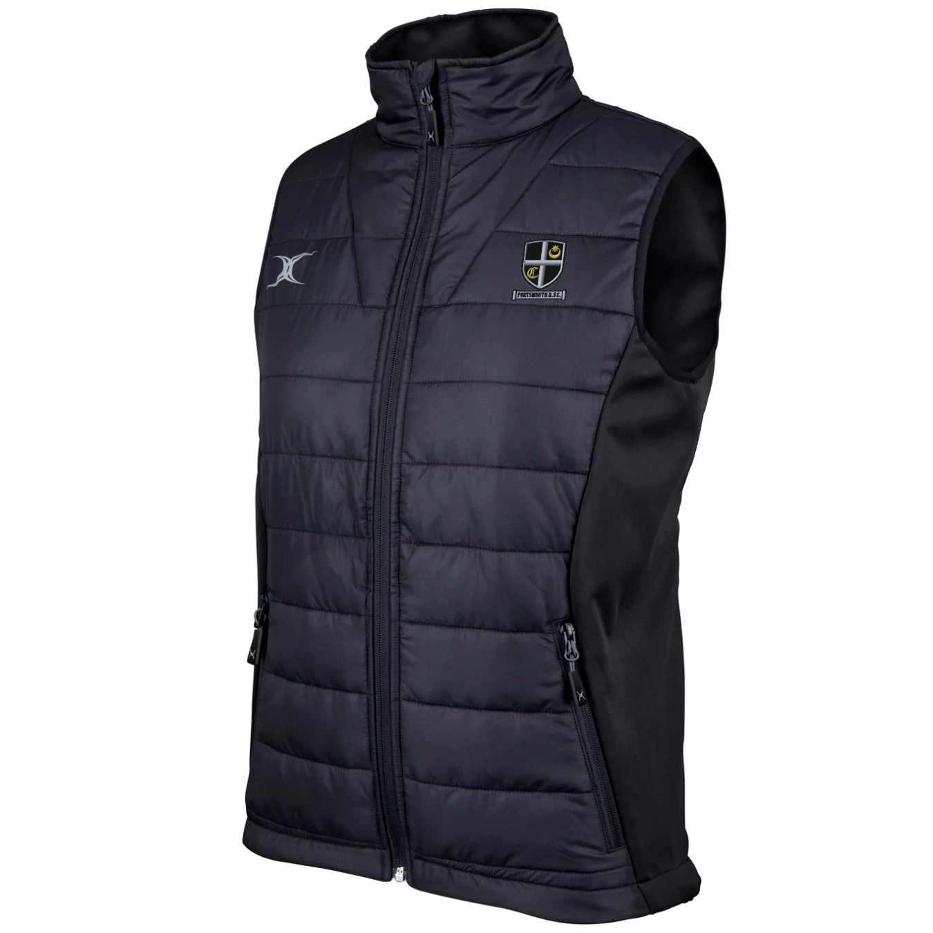Portsmouth RFC Women's Black Pro Ladies Body Warmer