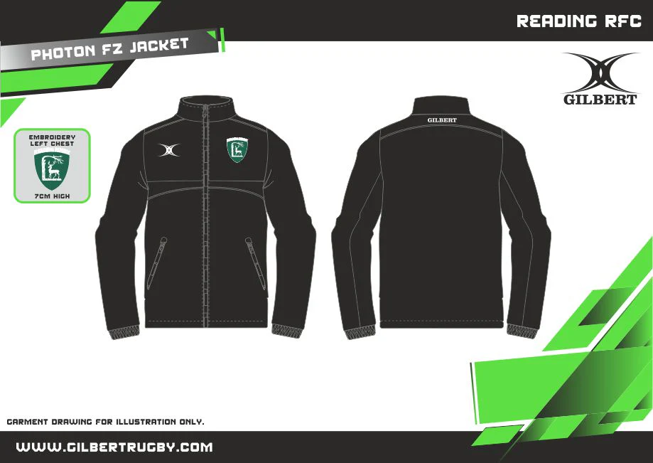 Reading RFC Adult's Black Photon Full Zip Jacket - Image 2