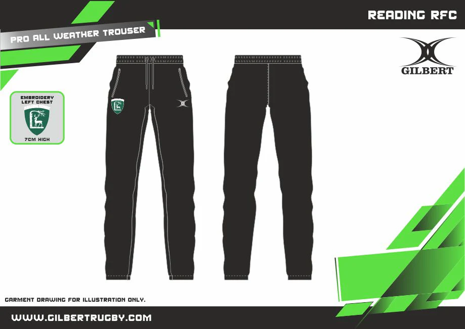 Reading RFC Adult's Black Pro All Weather Trouser - Image 2