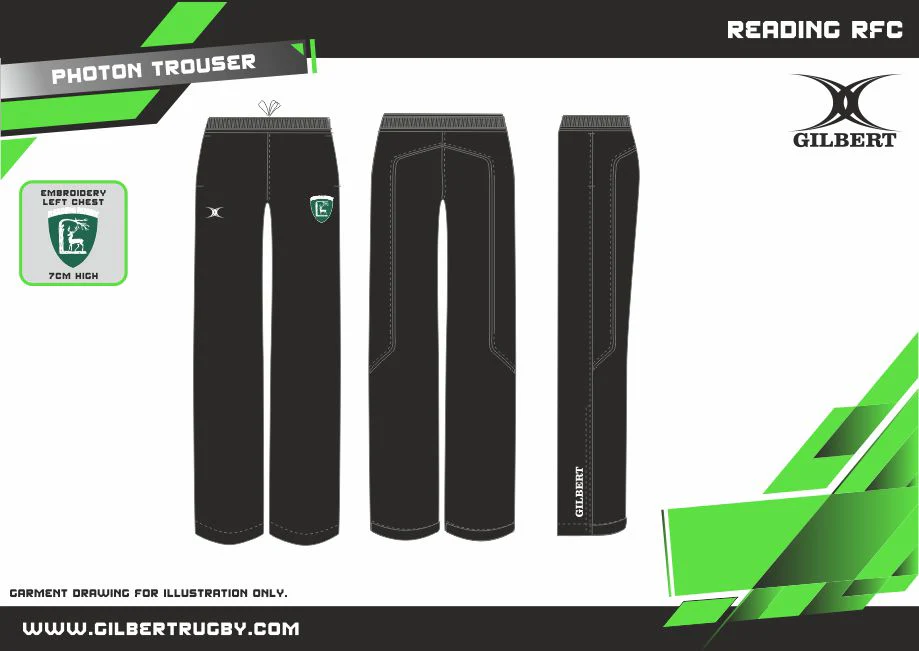 Reading RFC Child's Black Photon Mens Trousers - Image 2