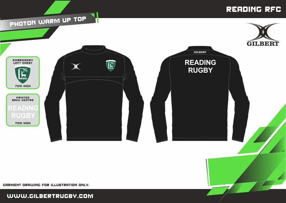 Reading RFC Child's Black Photon Warm Up Jacket - Image 2