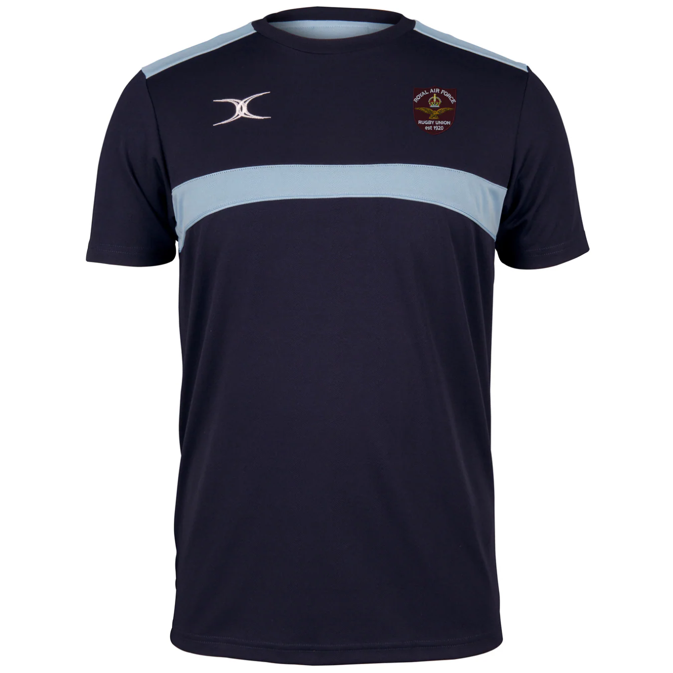 Royal Air Force Rugby Union Senior's Dark Navy / Sky Photon Mens Tee