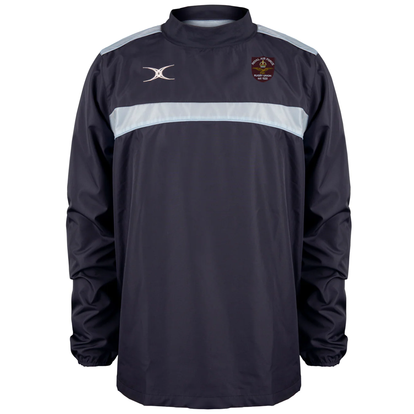 Royal Air Force Rugby Union Senior's Dark Navy / Sky Photon Mens Warm Up Jacket