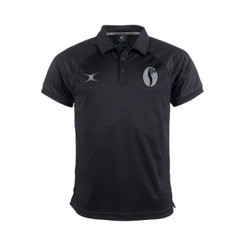 Rugga Coffee Senior's Black Evo S/S Polo Shirt