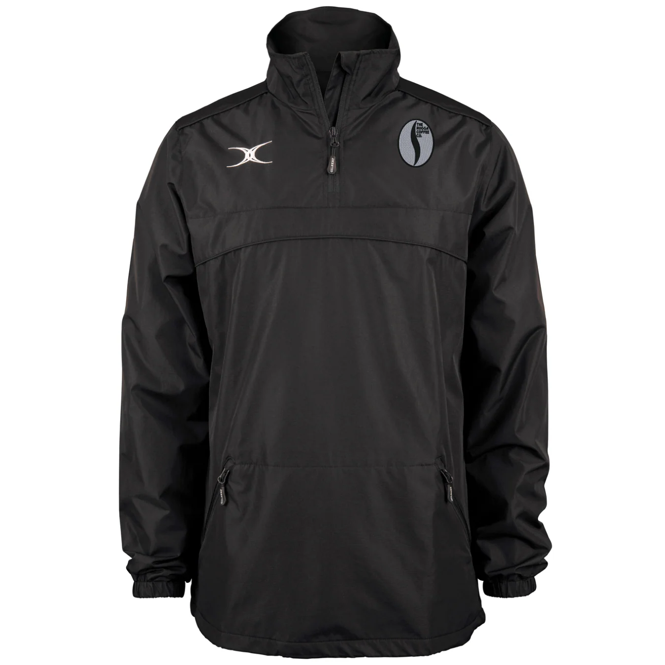 Rugga Coffee Senior's Black Photon Mens 1-4 Zip Jacket