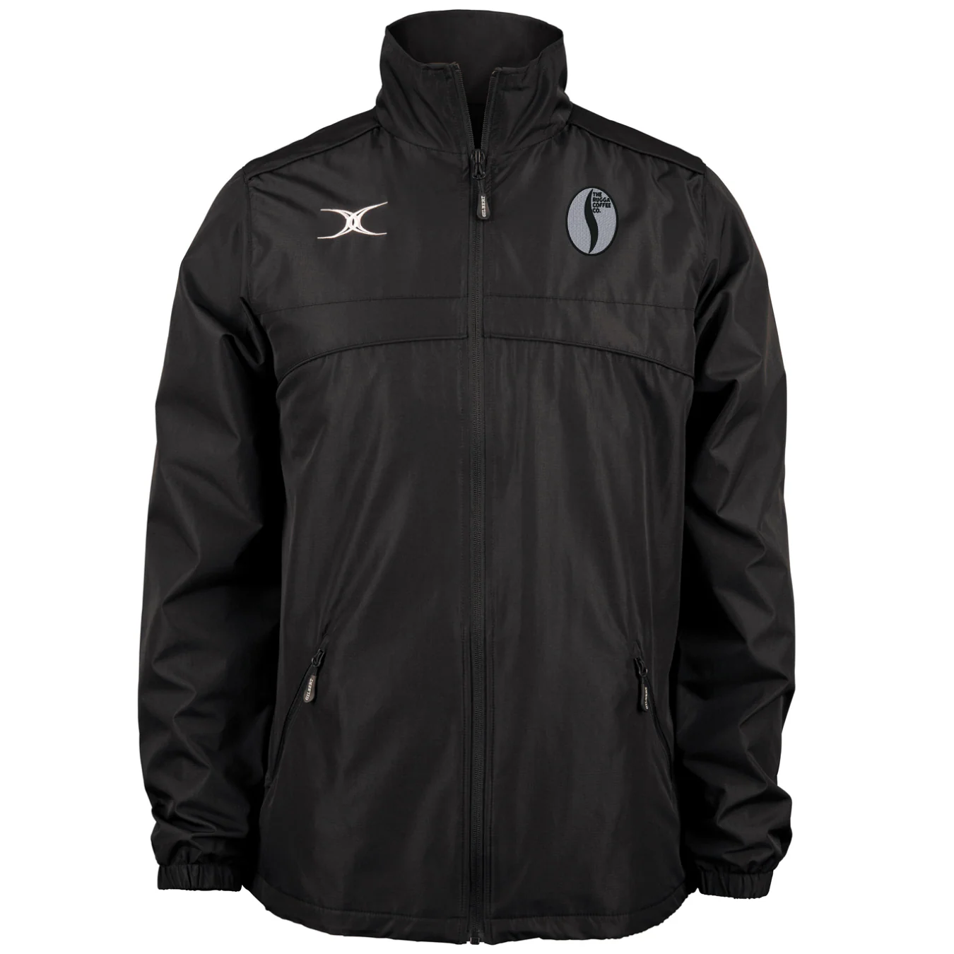 Rugga Coffee Senior's Black Photon Mens Full Zip Jacket