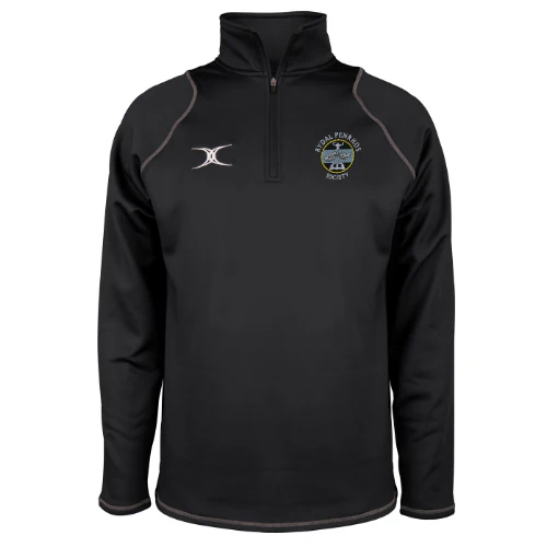 Rydal Penrhos RFC Senior's Black Quest Mens 1/4 Zip Fleece