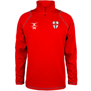 Rye Rugby Club Adult's Red Quest 1/4 Zip Fleece