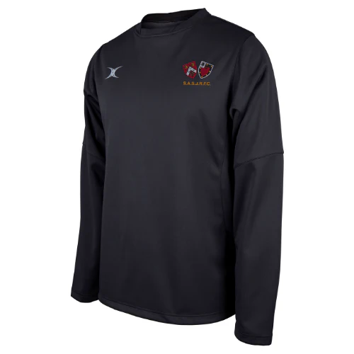 Saints Rugby Adult's Black Pro Warm Up Top