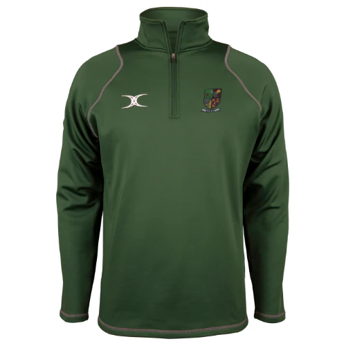 Sheffield Engineers RFC Adult's Green Quest Mens 1/4 Zip Fleece