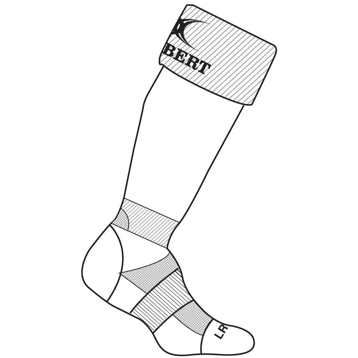 Sidcup RFC Child's White Kryten II Socks - Image 2