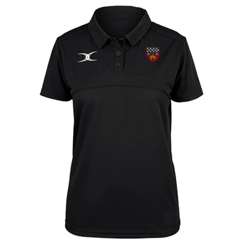 Skipton RFC Black Photon II S/S Polo Shirt Womens