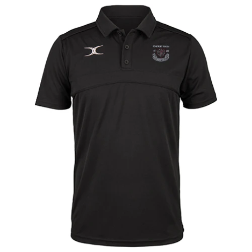 Somerset Rugby Referees Society Senior's Black Photon II S/S Polo Shirt