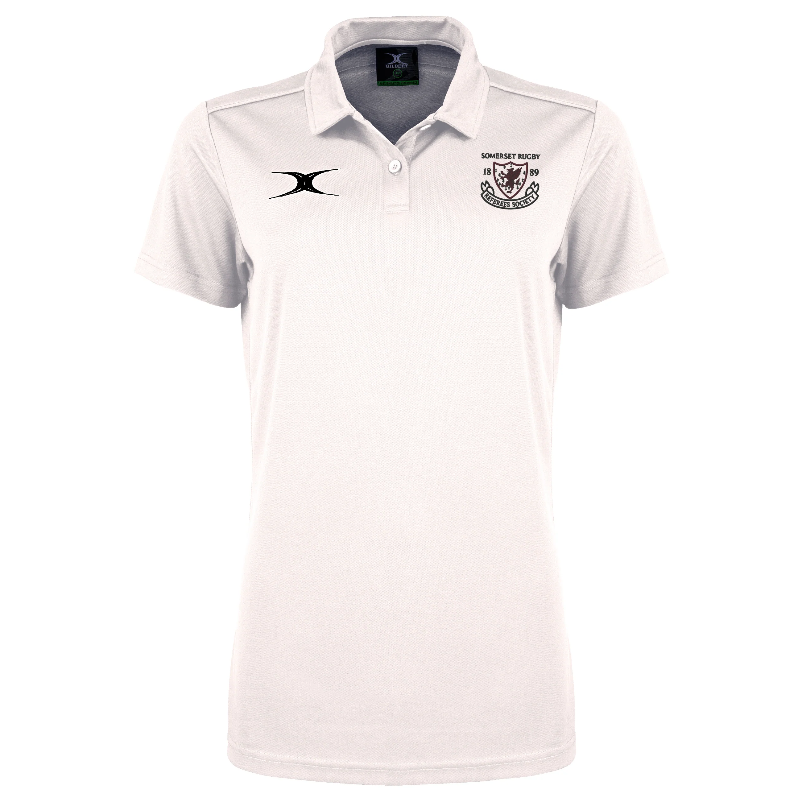Somerset Rugby Referees Society Senior's White Photon II S/S Polo Shirt