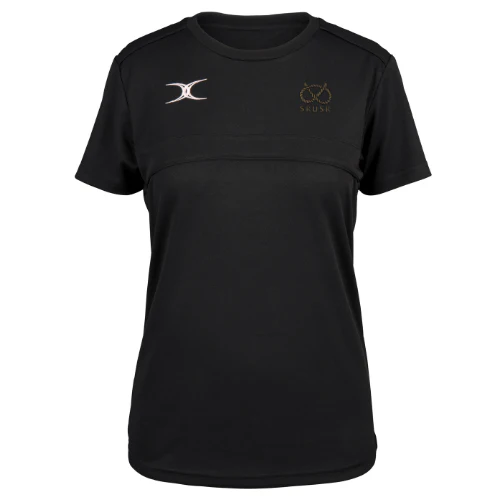 Staffordshire Rugby Union Society of Referees Ladies Black Photon II Short Sleeve T-Shirt