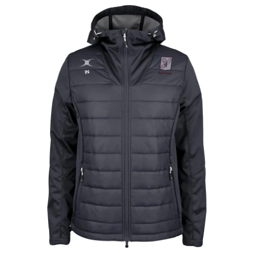 Surrey Rugby Adult's Black Pro Active Full Zip Jacket-Senior
