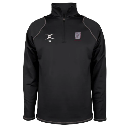Surrey Rugby Adult's Black Quest Mens 1/4 Zip Fleece