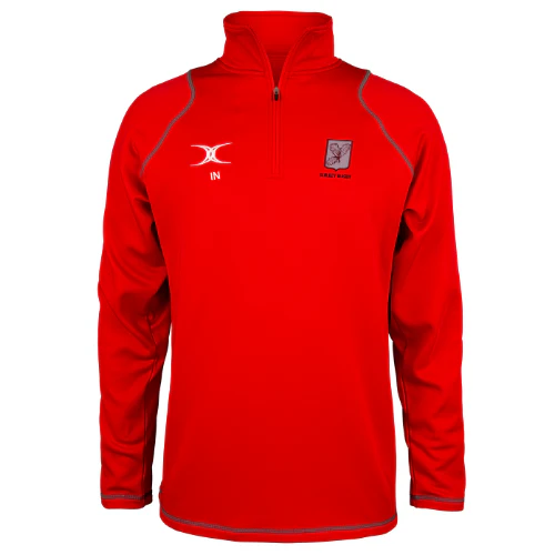 Surrey Rugby Adult's Red Quest Mens 1/4 Zip Fleece