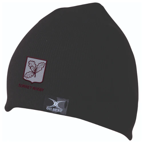 Surrey Rugby 's Black Beanie HatBlackAdult