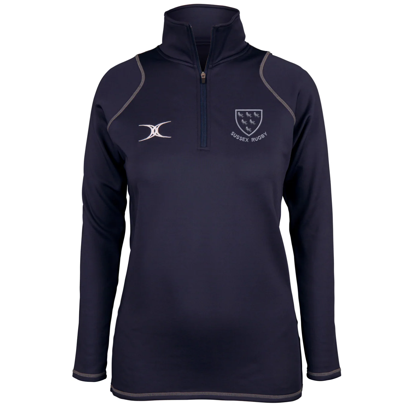 Sussex RFU Women's Dark Navy Quest Ladies 1/4 Zip Fleece