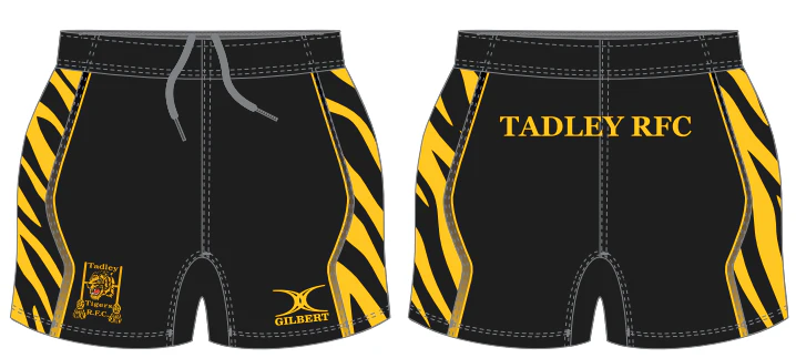 Tadley RFC Junior's Black / Yellow Elite Shorts