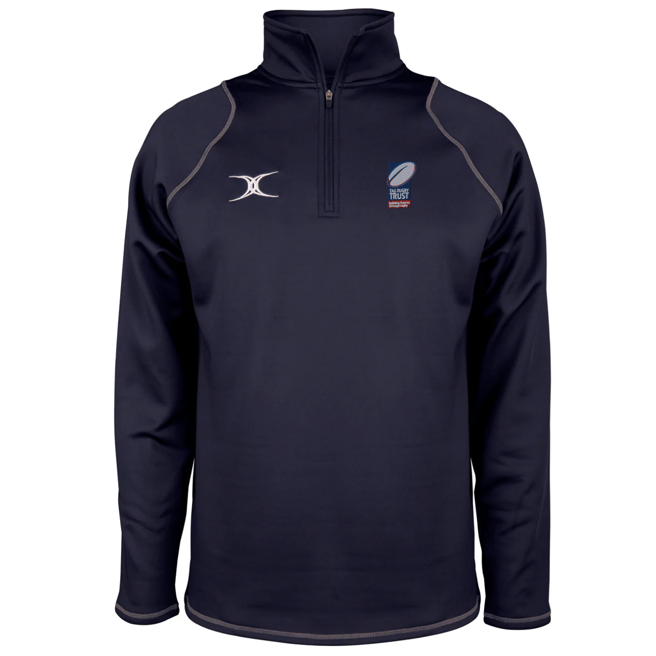 Tag Rugby Trust Senior's Dark Navy Quest Mens 1/4 Zip Fleece
