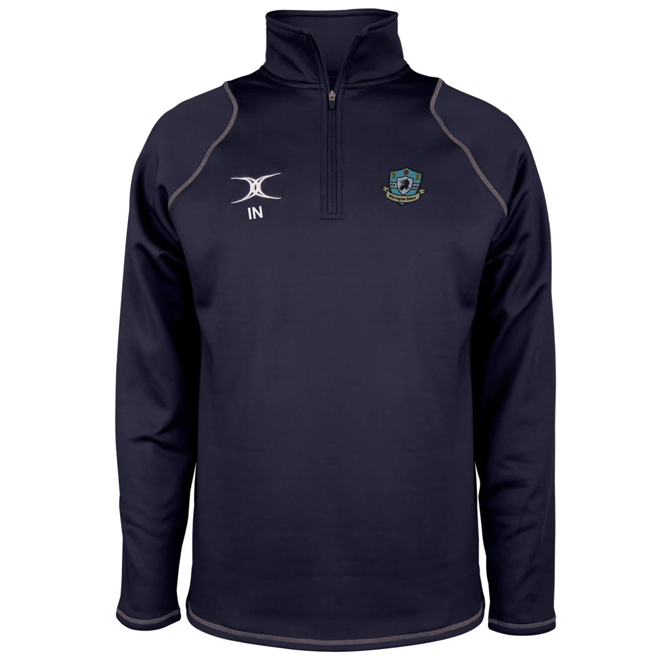 Warrington Select RFC Junior's Dark Navy Quest Mens 1/4 Zip Fleece