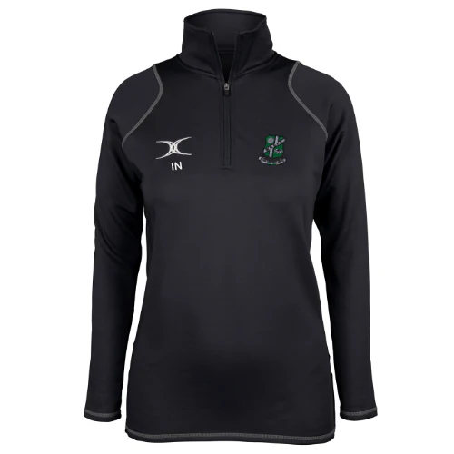 Wharfedale RUFC Ladies Black Quest 1/4 Zip Fleece
