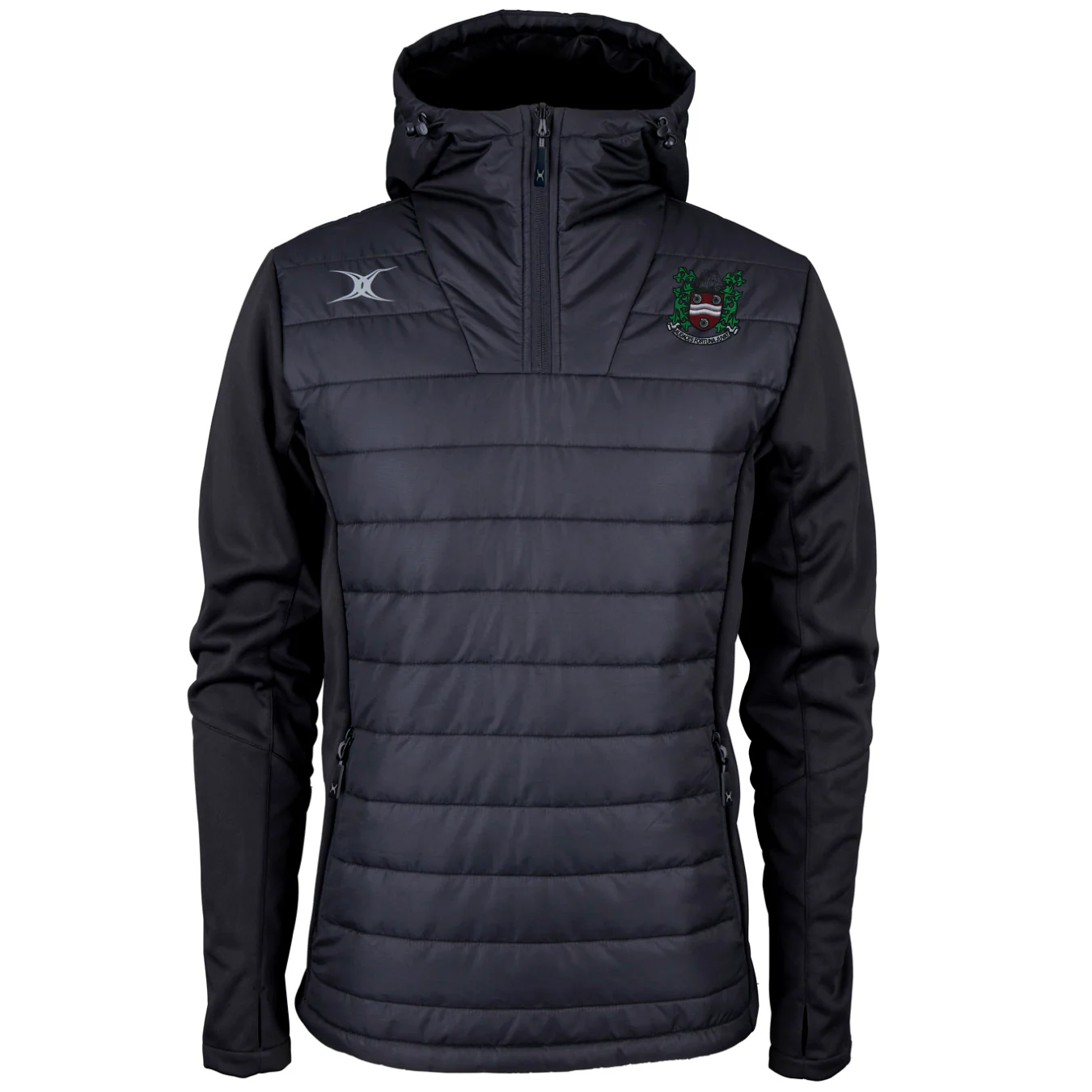 Whitby RFC Senior's Black Pro Active Quater Zip Jacket
