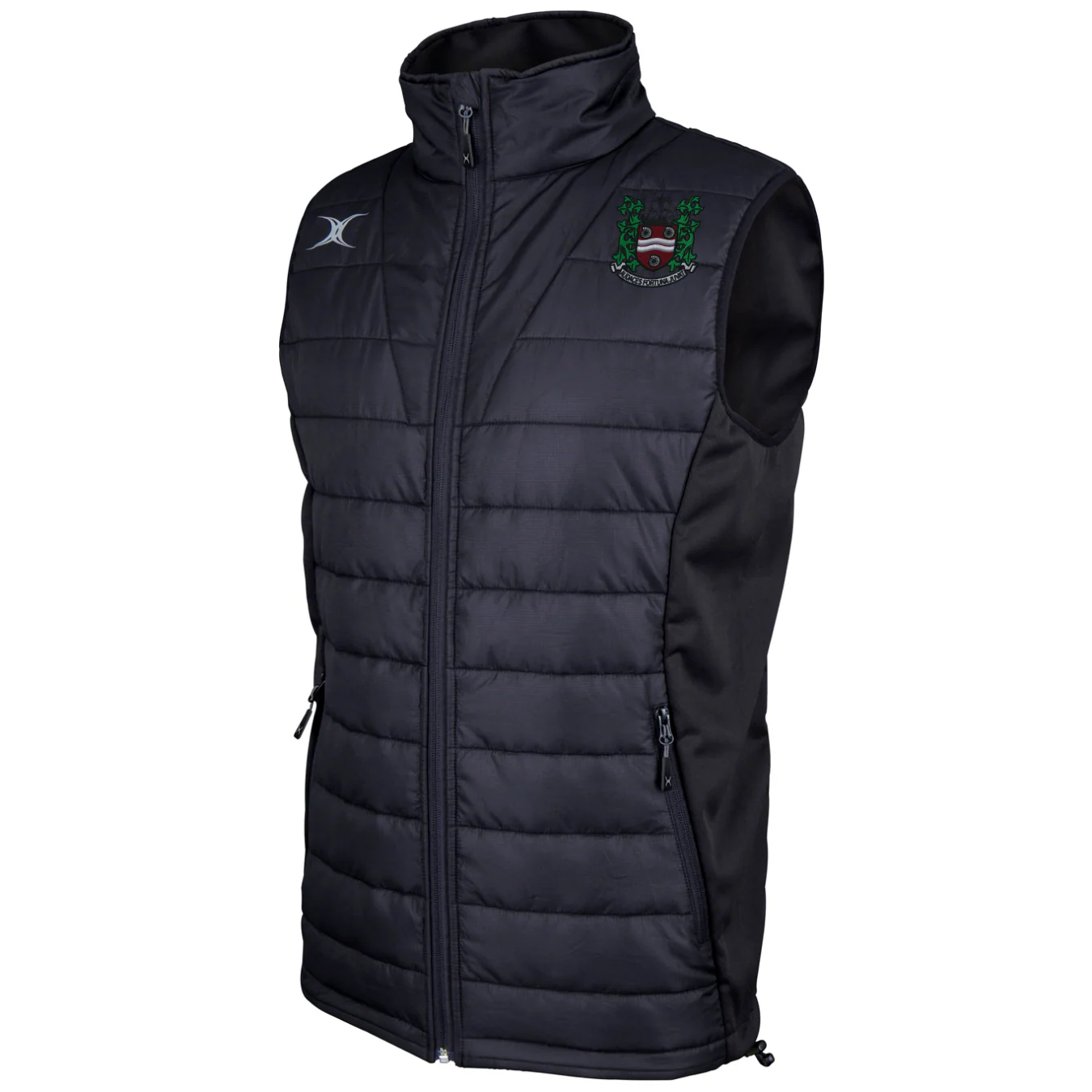 Whitby RFC Senior's Black Pro Mens Body Warmer