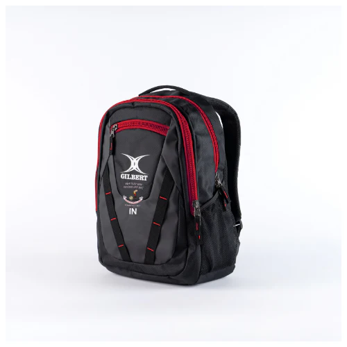Whitley Bay Rockcliff RFC Adult's Black / Red Club V4 Rucksack-Senior