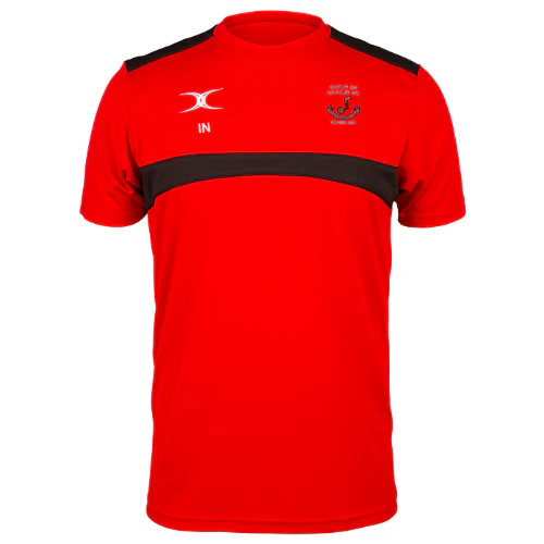 Whitley Bay Rockcliff RFC Juniors Red / Black Photon Tee