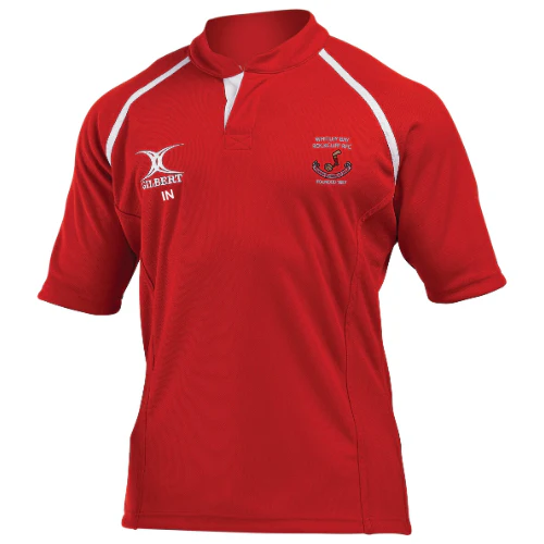 Whitley Bay Rockcliff RFC Juniors Red Xact II Monochrome Shirt