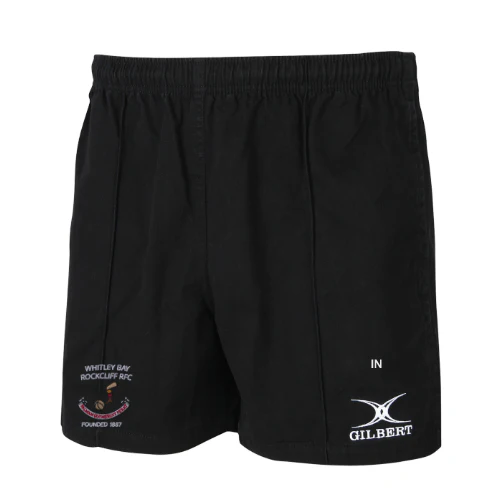 Whitley Bay Rockcliff RFC Seniors Black Kiwi Pro Shorts