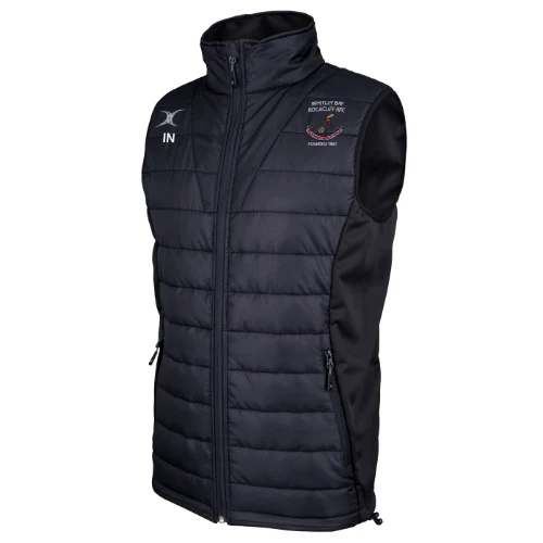 Whitley Bay Rockcliff RFC Seniors Black Pro Body Warmer