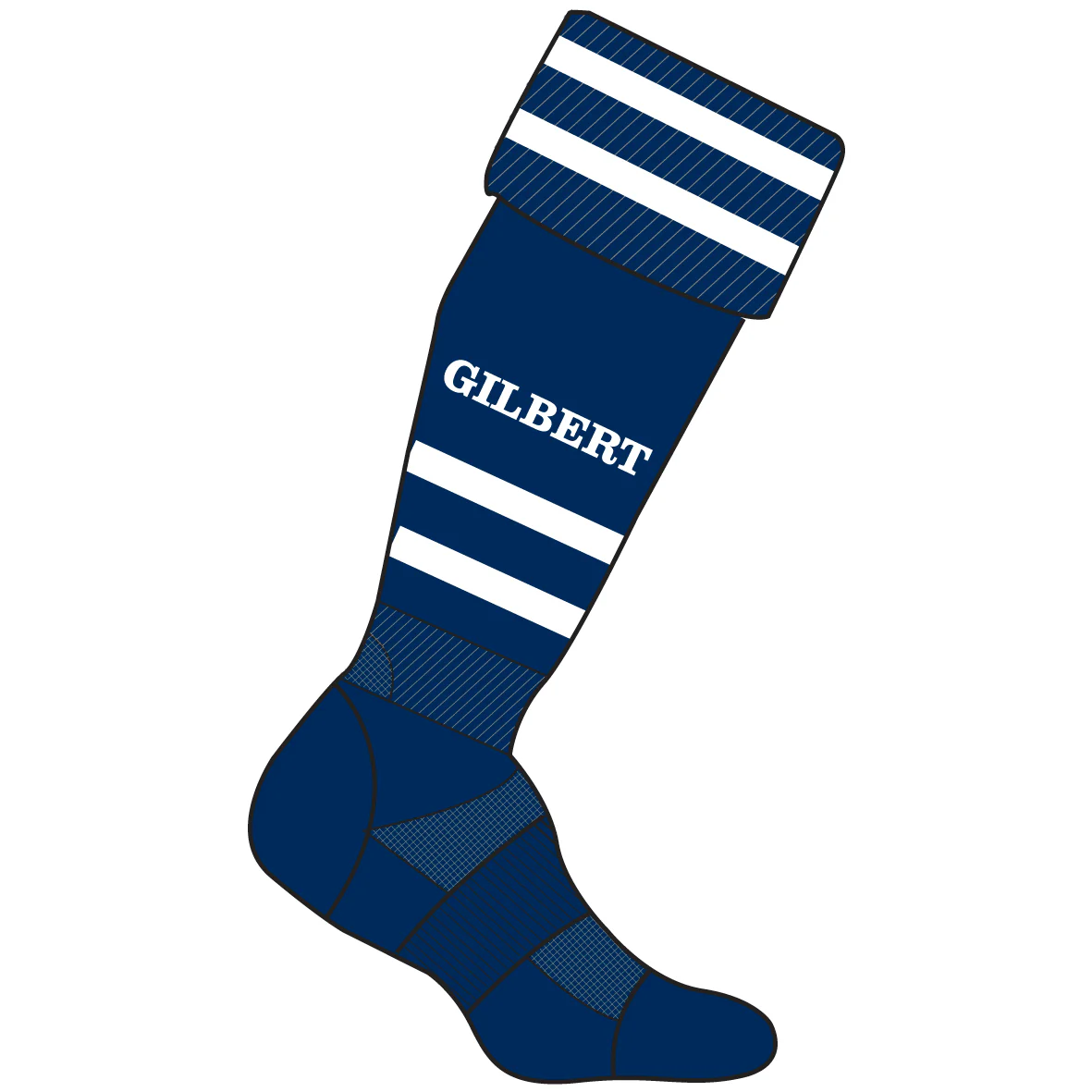 Woodbridge RUFC Child's Dark Navy Training Socks-Navy - Image 2