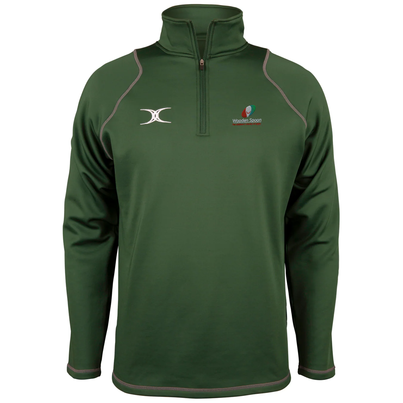 Wooden Spoon Junior's Green Quest Mens 1/4 Zip Fleece