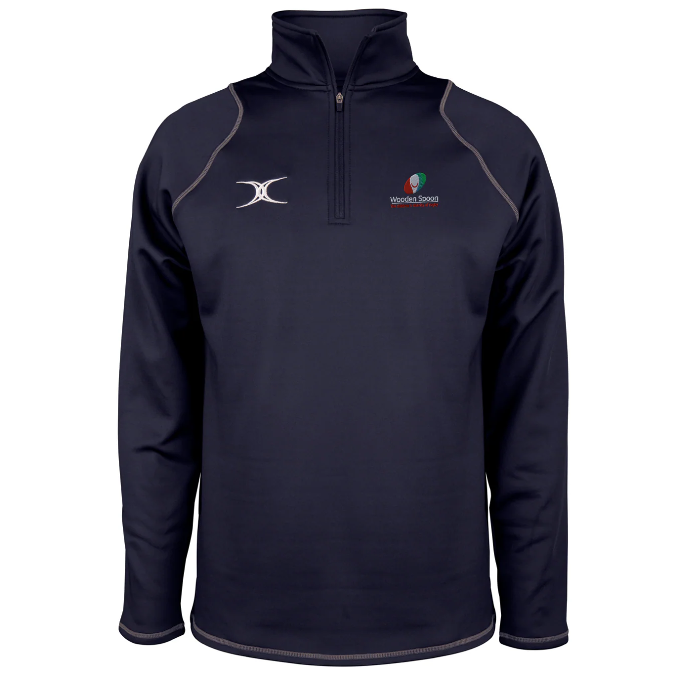 Wooden Spoon Senior's Dark Navy Quest Mens 1/4 Zip Fleece