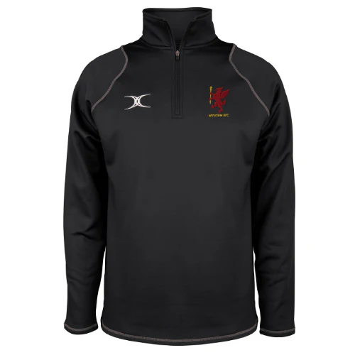 Wyvern RFC Senior's Black Quest Mens 1/4 Zip Fleece